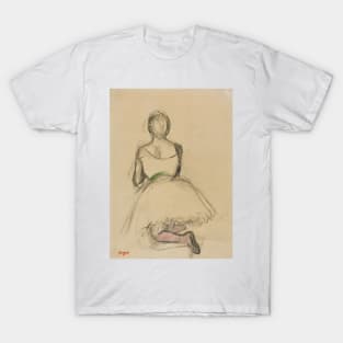 Dancer Kneeling, Seen from the Back by Edgar Degas T-Shirt